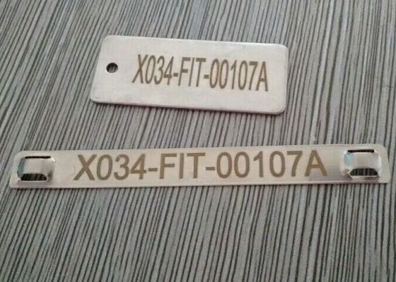 Porcellana Etichette di identificazione antiruggine del cavo, etichette del cavo dell'acciaio inossidabile con i numeri di Lasering fornitore