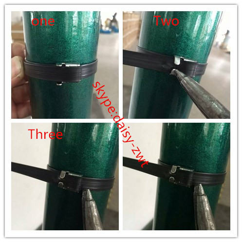Legami di cavo rilevabili del metallo SS201, legami a 16 pollici dello scarico dell'acciaio inossidabile